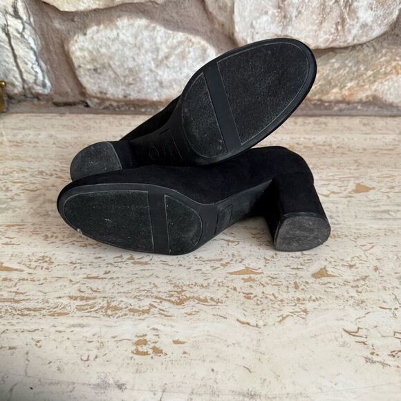 Sam & Libby block heel black pumps  size 8 - Picture 7 of 12